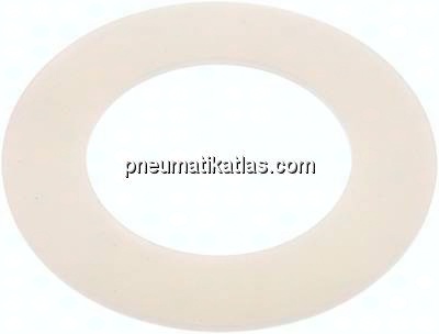 Flanschdichtung DN 65, 77x127x3 mm, Silikon