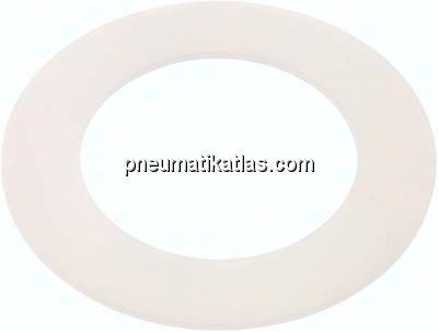 Flanschdichtung DN 80, 90x142x3 mm, Silikon