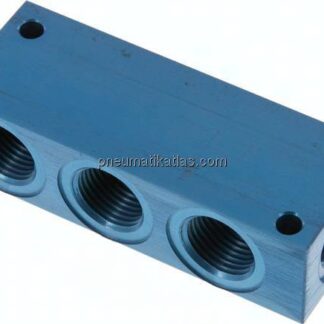 Verteilerleiste 4x G 1/2", Aluminium