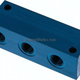 Verteilerleiste 4x G 1/4", Aluminium