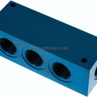 Verteilerleiste 4x G 3/4", Aluminium
