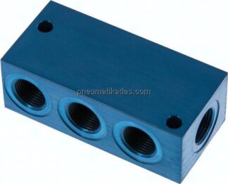 Verteilerleiste 4x G 3/8", Aluminium