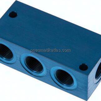 Verteilerleiste 4x G 3/8", Aluminium