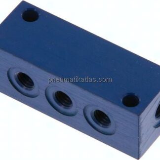 Verteilerleiste 4x M 5, Aluminium