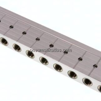 Verteilerleiste m. Kugelhähnen 2x G 3/8"-10x G 1/4"