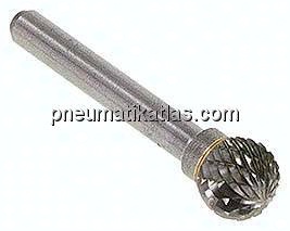 Hartmetall-Frässtift 12mm, KUD - Form D - Kugel
