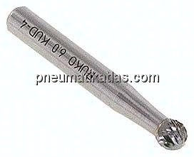 Hartmetall-Frässtift 6mm, KUD - Form D - Kugel