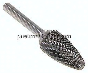 Hartmetall-Frässtift 16mm, RBF - Form F - Rundbogen