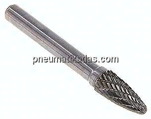 Hartmetall-Frässtift 8mm, RBF - Form F - Rundbogen