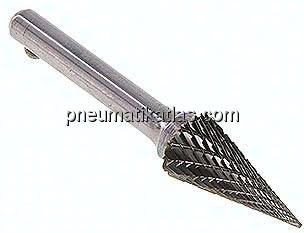 Hartmetall-Frässtift 12mm, SKM - Form M - Spitzkegel