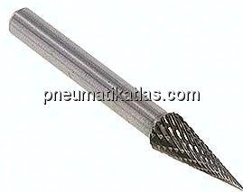 Hartmetall-Frässtift 8mm, SKM - Form M - Spitzkegel