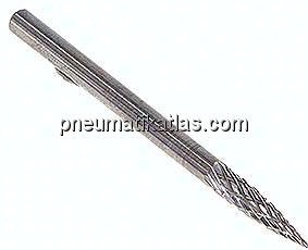 Hartmetall-Frässtift 3mm, SPG - Form G - Spitzbogen / Geschoss