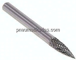 Hartmetall-Frässtift 6mm, SPG - Form G - Spitzbogen / Geschoss