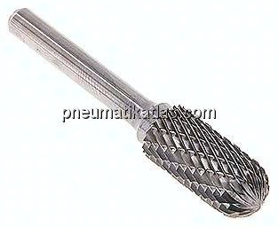 Hartmetall-Frässtift 12mm, WRC - Form C - Walzenrund / Kugelzylinder