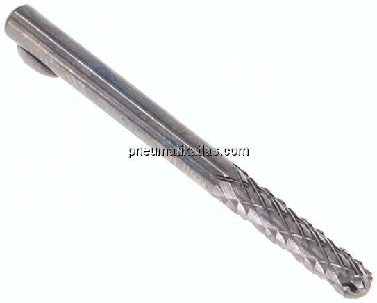 Hartmetall-Frässtift 3mm, WRC - Form C - Walzenrund / Kugelzylinder