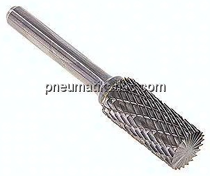 Hartmetall-Frässtift 12mm, ZYAS - Form A - Zylinder mit Stirnverzahnung