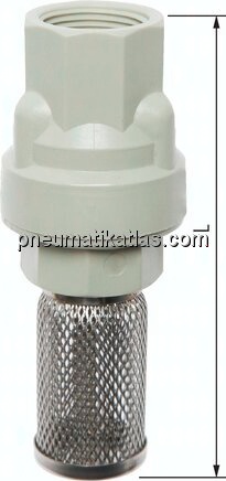 Fußventil (leicht) G 1/2", Polypropylen