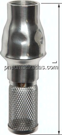 Fußventil (leicht) G 3/8", Edelstahl