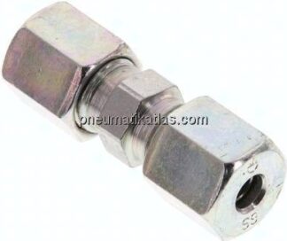 Gerade Schneidringverschraubung 6 S (M14x1,5), Stahl verzinkt