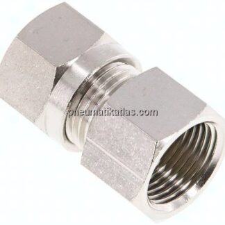 Aufschraub-Schneidringverschr. 10 L (M16x1,5)-G 3/8", Messing vernickelt