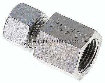 Aufschraub-Schneidringverschr. G 1/2"-12 L (M18x1,5), Stahl verzinkt