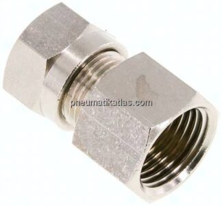 Aufschraub-Schneidringverschr. 12 L (M18x1,5)-G 1/2", Messing vernickelt