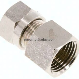 Aufschraub-Schneidringverschr. 12 L (M18x1,5)-G 1/2", Messing vernickelt