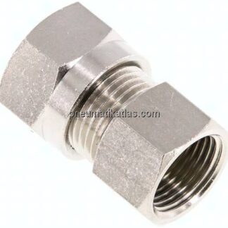 Aufschraub-Schneidringverschr. 12 L (M18x1,5)-G 3/8", Messing vernickelt