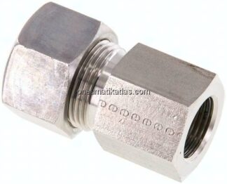Aufschraub-Schneidringverschr. G 3/8"-15 L (M22x1,5), Klemmring 1.4571 (NC)