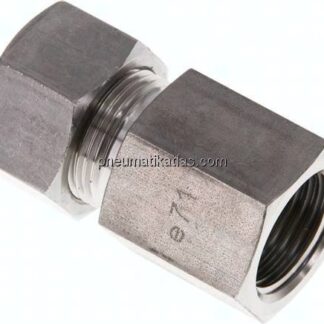Aufschraub-Schneidringverschr. G 1/2"-15 L (M22x1,5), Klemmring 1.4571 (NC)