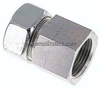 Aufschraub-Schneidringverschr. G 1"-28 L (M36x2), Stahl verzinkt