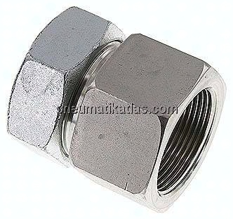 Aufschraub-Schneidringverschr. G 1-1/2"-42 L (M52x2), Stahl verzinkt