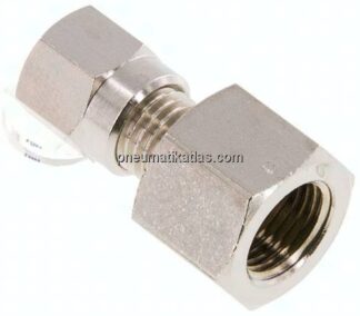 Aufschraub-Schneidringverschr. 4 LL (M8x1)-G 1/8", Messing vernickelt