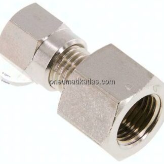 Aufschraub-Schneidringverschr. 4 LL (M8x1)-G 1/8", Messing vernickelt