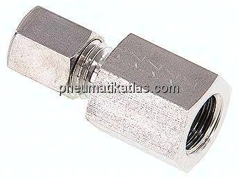 Aufschraub-Schneidringverschr. G 1/4"-6 L (M12x1,5), Klemmring 1.4571 (NC)