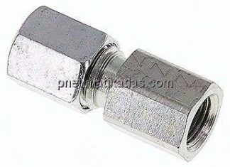 Aufschraub-Schneidringverschr. G 1/8"-6 L (M12x1,5), Stahl verzinkt