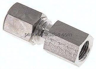 Aufschraub-Schneidringverschr. G 1/8"-6 L (M12x1,5), Klemmring 1.4571 (NC)