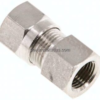 Aufschraub-Schneidringverschr. 8 LL (M12x1)-G 1/8", Messing vernickelt