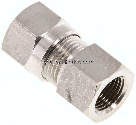 Aufschraub-Schneidringverschr. 8 LL (M12x1)-G 1/8", Messing vernickelt