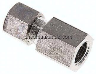 Aufschraub-Schneidringverschr. G 1/4"-8 L (M14x1,5), Klemmring 1.4571 (NC)