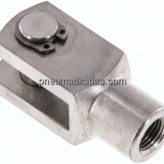 Gabelkopf mit Bolzen M 12x1,25, 1.4571