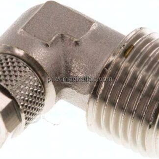 Winkel-Verschraubung R 1/2"-8x6mm, Messing vernickelt