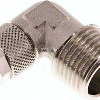 Winkel-Verschraubung R 1/2"-10x8mm, Messing vernickelt