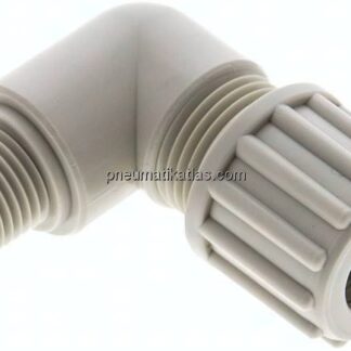 Winkel-Verschraubung G 1/4"-12x10mm, Polypropylen