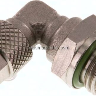 Winkel-Drehverschraubung G 1/4"-6x4mm, Messing vernickelt
