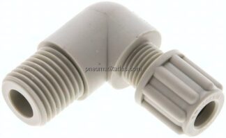Winkel-Verschraubung G 1/4"-6x4mm, Polypropylen