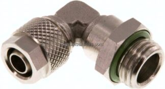 Winkel-Drehverschraubung G 1/4"-8x6mm, Messing vernickelt
