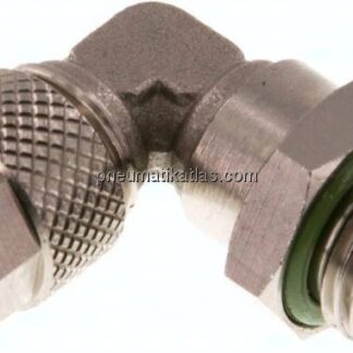 Winkel-Drehverschraubung G 1/4"-8x6mm, Messing vernickelt
