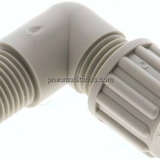 Winkel-Verschraubung G 1/4"-8x6mm, Polypropylen