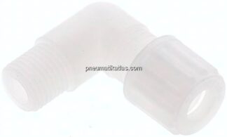 Winkel-Verschraubung G 1/4"-8x6mm, PVDF